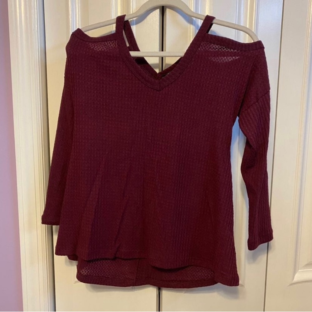 Burganday Cold Shoulder Blouse